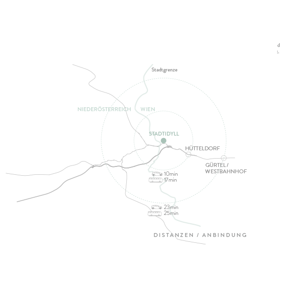 Die gute Lage des Projektes Mauerbachstraße 186a